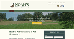 Desktop Screenshot of noahspetcemetery.com